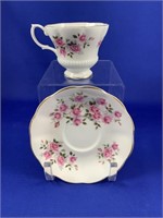 Royal Albert Pink Roses Tea Cup & Saucer