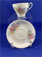 Shelley Pink Rose Teacup and Saucer
