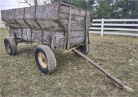 Antique Wooden Grain Wagon