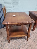 Wood End Table 25x23x23