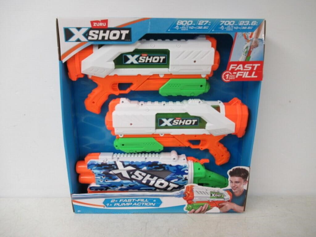 3-Pk Zuru X-Shot Water Blasters