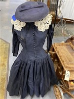 Vintage Mannequin w/Hat & Dress 50"H