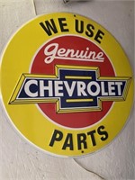 Metal Chevrolet sign