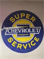 Metal Chevrolet sign