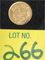 1856 United States One Dollar Gold Pc.