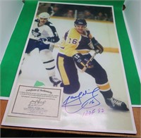 Marcel Dionne SIGNED 12x18" Picture W/ COA Kings