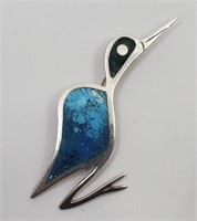 Graziella Laffi, Peruvian Modernist Bird Sterling