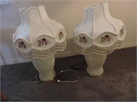 Pair Victorian Style Lamps