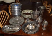 Regal Stackable Pans, Silverplate Trays, Bowls