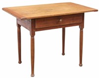 NEW ENGLAND PINE-TOP TAVERN TABLE, 19TH C.