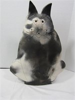 Large Clay Cat--20" Tall, 15" Wide