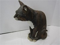 Handpainted/Handmolded Cat (possibly clay) 2"