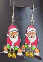 Santa Claus jingle balls earring