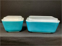 Pyrex Blue Refrigerator Covered Dishes