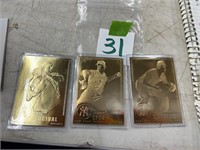 22k gold baseball cards
