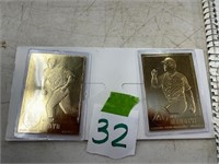 22k gold baseball cards