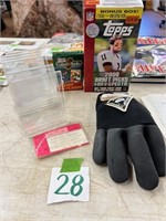 Football glove, Display boxes, Game ticket