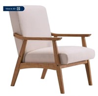 E5880  Ktaxon Modern Wood Frame Lounge Chair