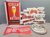Beer Advertising Signs Lot Collection
