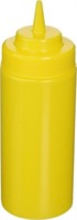 Squeeze Bottle, 24 Ounce, Wide Mouth, Plastic,