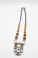 Designer Stella & Dot Long Rhinestone Necklace