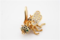 Made in Mexico Bee Brooch Missing One Stone