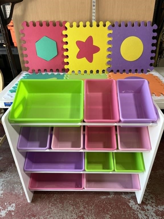 Toy Organizer & Floor Tiles