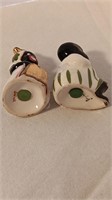 Porcelain Black Americana Salt And Pepper Shaker