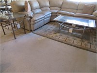 Metal, Glass & Stone, Coffee Table & 2 End Tables