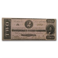 1862 $2.00 (t-54) Judah P. Benjamin Xf