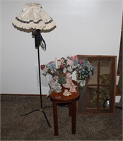 Floor Lamp, Small Table, Decorations