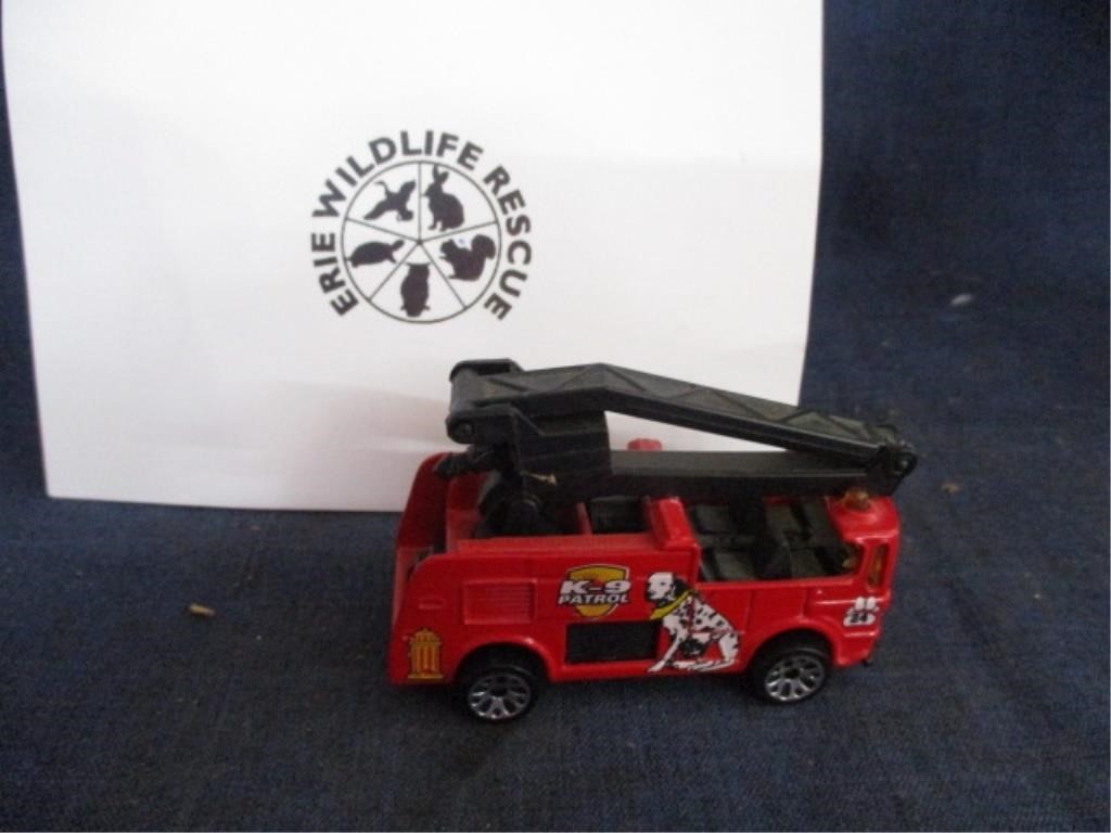 Matchbox Dog on it fire truck