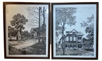 Signed Pen & Ink Lithographs