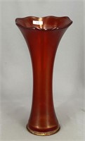 Smooth Panels 11" vase - red