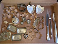 Vintage Cookie cutters honey stirrer, and more
