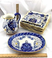 Terranova art pottery dish set