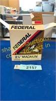 12 23/4 federal magnum12 gauge shot gun shells