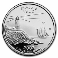 2003-s Maine State Quarter Gem Proof (silver)