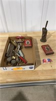 Prince Albert tins, tools