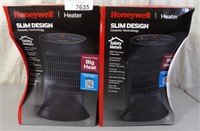 2x Honeywell Slim Design Heaters