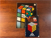 Vintage Rubik’s Cube w/books