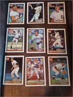 Lot of 9 Topps 40 1991 baseball cards
