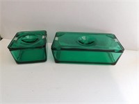 Two Ultra Marine refrigerator jars