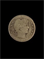 No Date Barber Quarter Dollar Coin 90% Silver