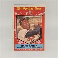 1959 TOPPS HANK ARRON SPORTING NEWS NO. 561