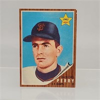 1962 TOPPS GAYLORD PERRY ROOKIE CARD NO. 199