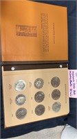 Complete Eisenhower Dollar Coin Book som40% Silver