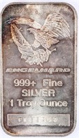 Coin Engelhard .999 Fine 1 Oz. Silver Bar