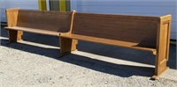 (AI) Solid Oak Church Pews 
Each bench