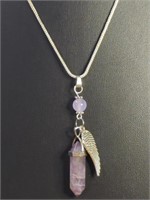 S925 stamped 18-in necklace with angel wing